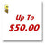 Items up to $50.00