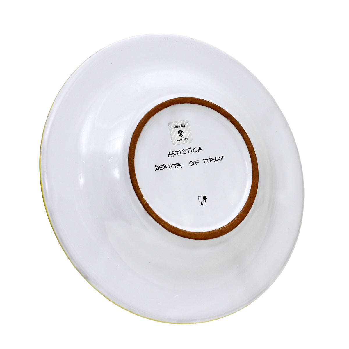 DERUTA COLORI: Tid Bit Server Plate BLACK/GOLD with Golden or Chrome Oval Metal Handle - artisticaitalian.com