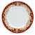 GIFT BOX: With Deruta Dinner Plate - DERUTA COLORI RED+GOLD design (4 Pcs)