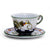 FAENZA-CARNATION: Coffee Tea Cup and Saucer