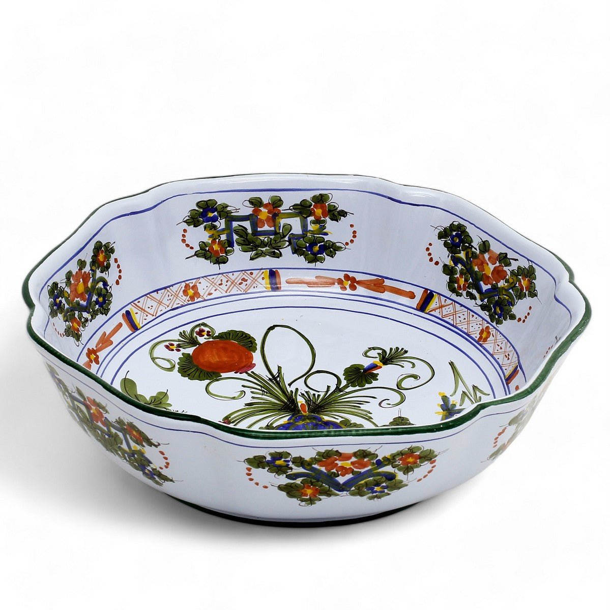 FAENZA-CARNATION: Large Serving salad pasta bowl