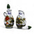 FAENZA-CARNATION: Oil and Vinegar Salt and Pepper menage