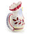 GIFT BOX: With authentic Deruta hand painted ceramic - Deruta RED Rooster Gallo Pitcher (1 Liter)