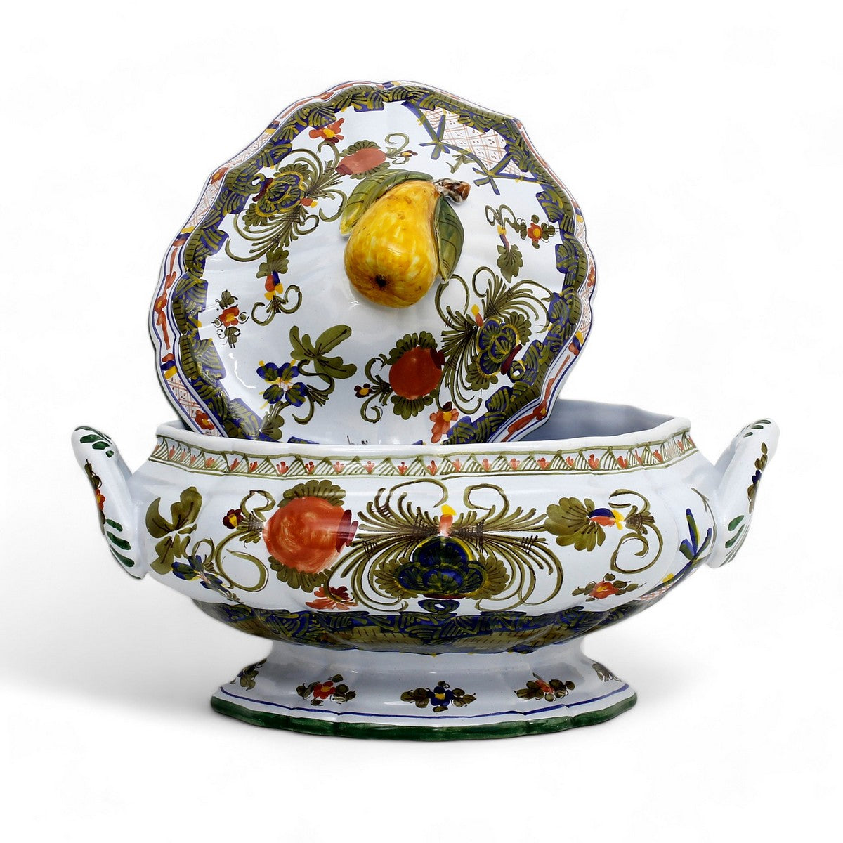 FAENZA-CARNATION: Oval Soup tureen