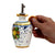 GIFT BOX: With authentic Deruta hand painted ceramic - LIMONCINI: SMALL OLIVE OIL BOTTLE DISPENSER WITH HANDLE