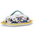 GIFT BOX: With authentic Deruta hand painted ceramic - Butter Dish with cover Ricco Deruta Design