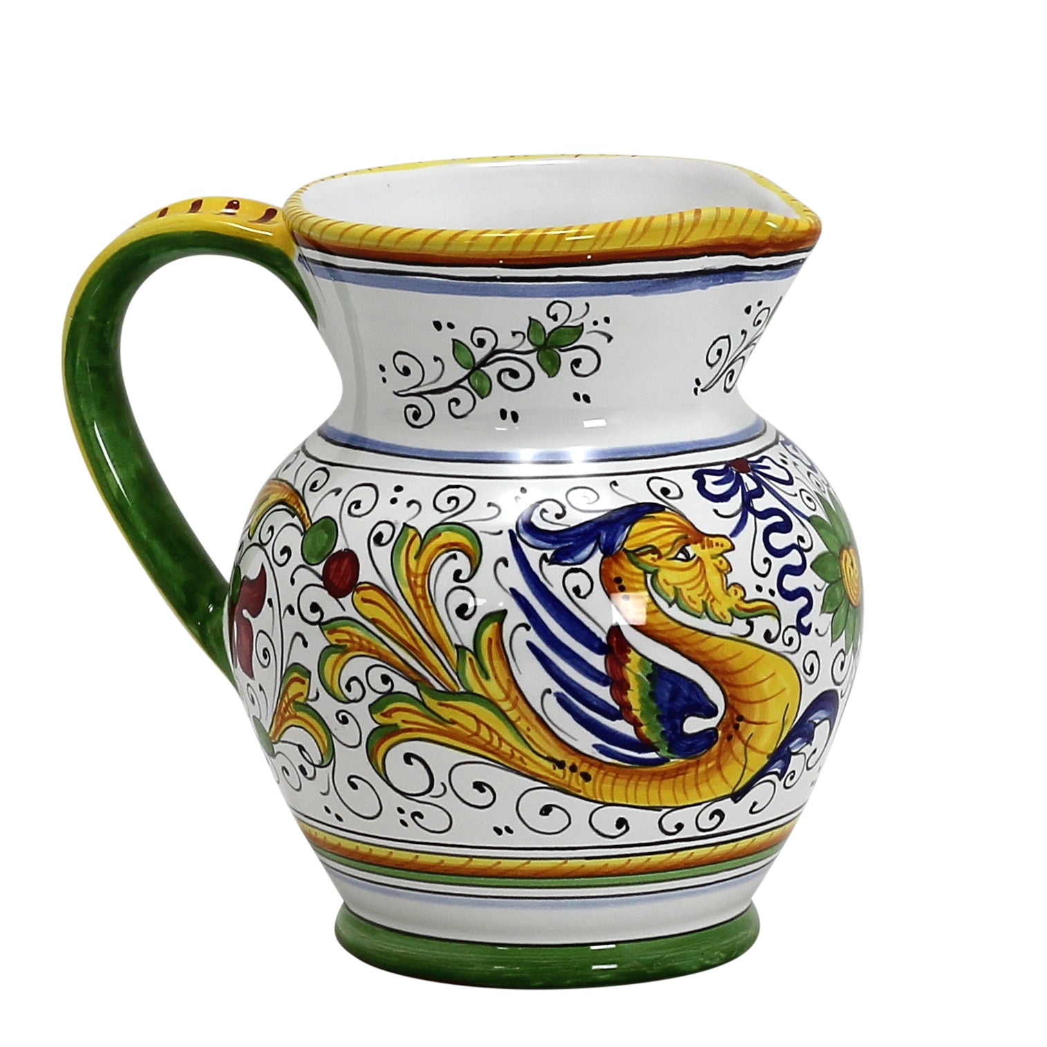 GIFT BOX: With authentic Deruta hand painted ceramic - Pitcher Raffaellesco Design