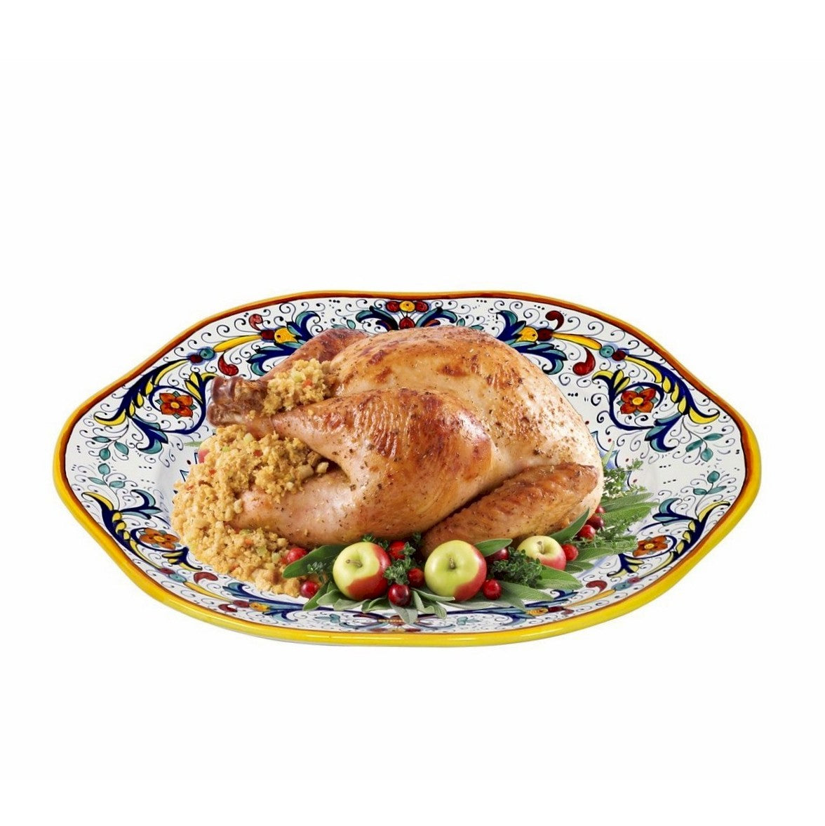 RICCO DERUTA: Hexagonal Extra Large Charger Turkey/Ham Platter