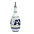 GIFT BOX: With authentic Deruta hand painted ceramic - OLIVE OIL DISPENSER BOTTLE Blue Rooster Design