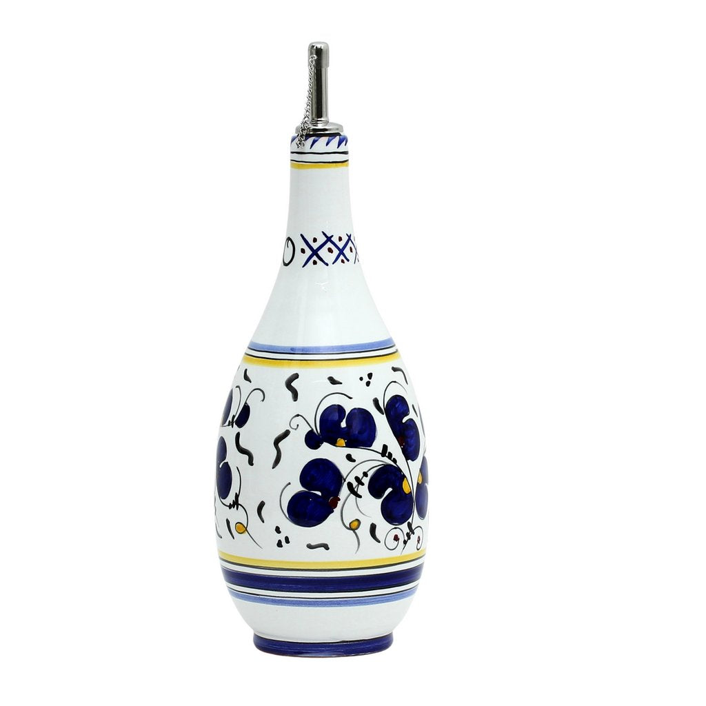 ORVIETO BLUE ROOSTER: Olive Oil Bottle Dispenser - artisticaitalian.com