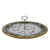 DERUTA VARIO FOGLIE: Large Tid Bit Server Plate Flat with Golden or Chrome Oval Metal Handle - artisticaitalian.com