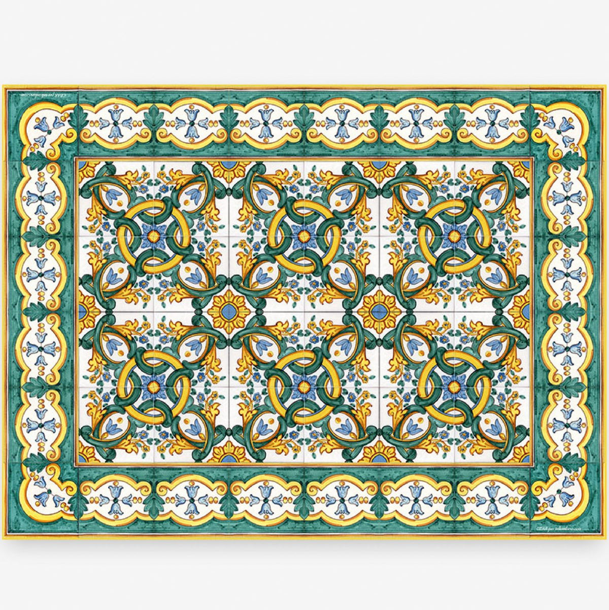 ITALIAN DREAM: Large Placemat - Stain Proof and Water Repellent PVC - Design NOTO/B