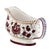 GIFT BOX: With authentic Deruta hand painted ceramic - Gravy Sauce Boat Red Rooster Design