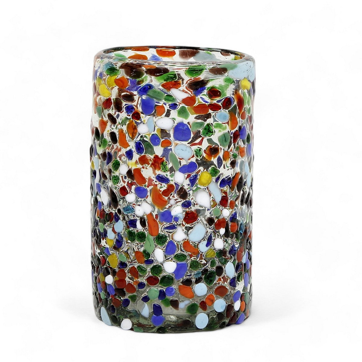 MURANO MURRINA: Murrina Style Murano Glass Tall Tumbler (14 Oz)