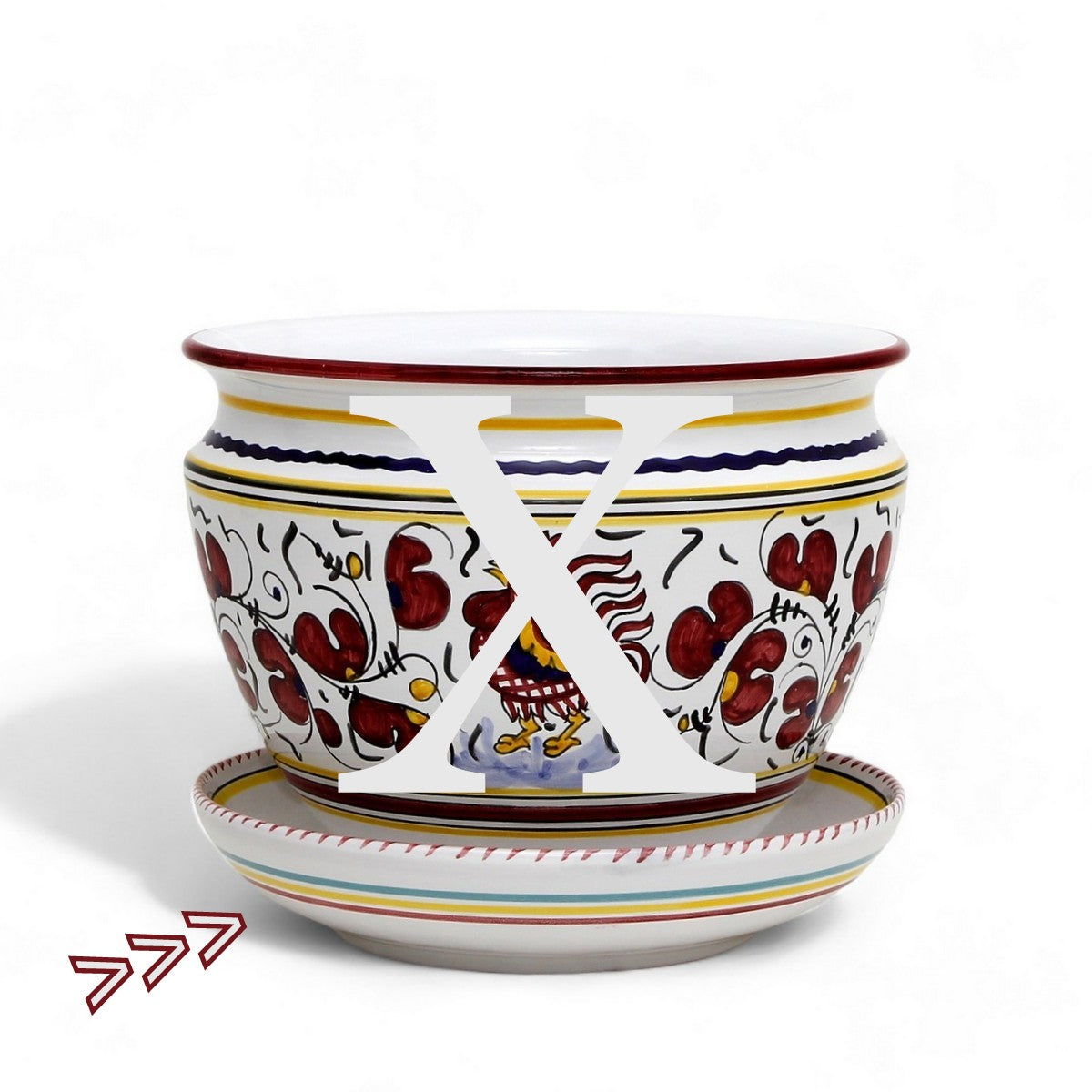 DERUTA RED LITE : Planter Dish Saucer (Medium)