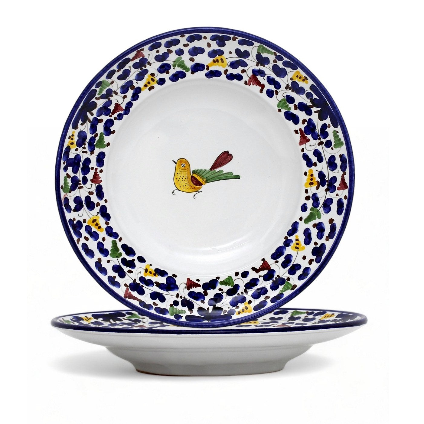 ARABESCO BLUE DERUTA: Pasta Soup Rimmed Plate