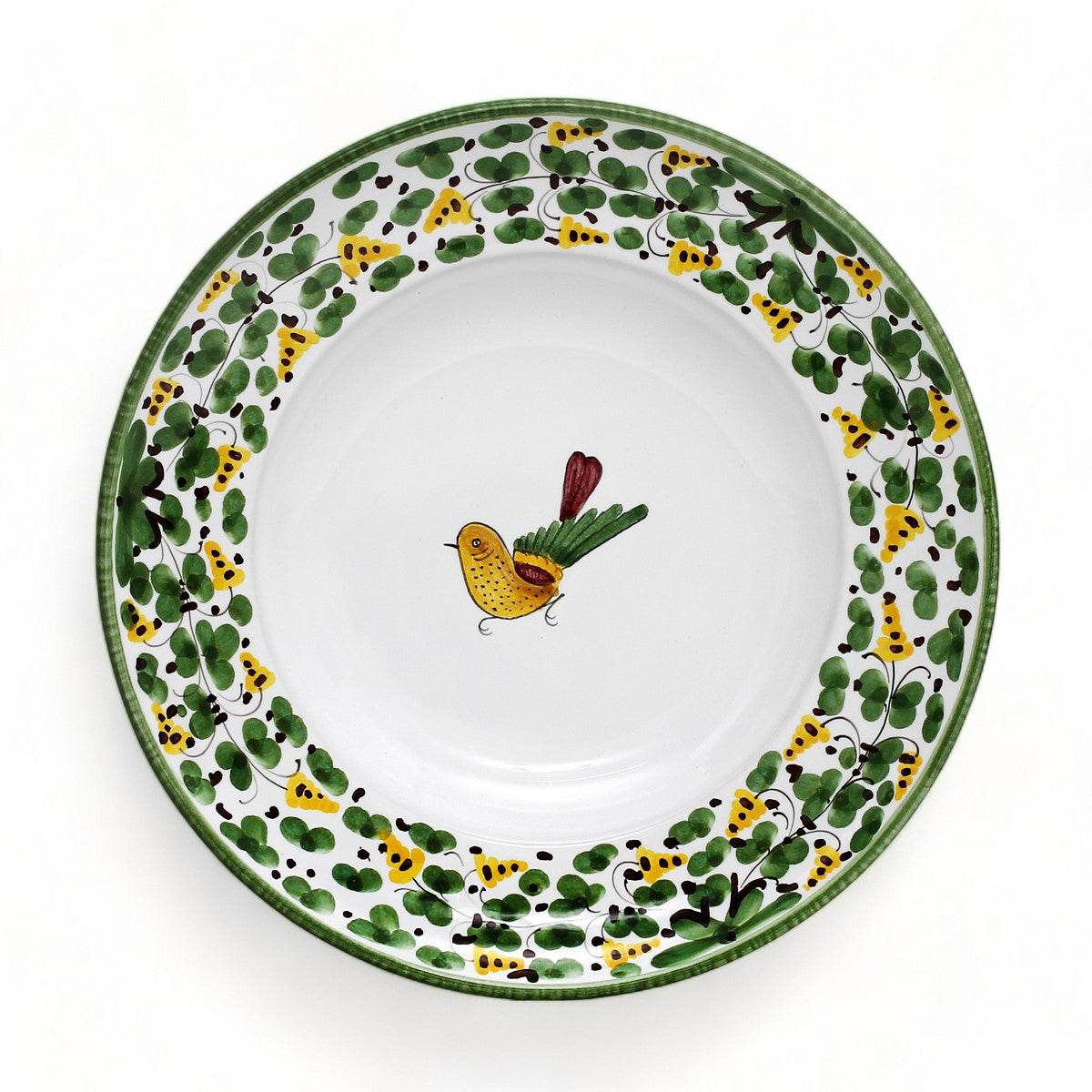 ARABESCO VERDE DERUTA: Pasta Soup Rimmed Plate