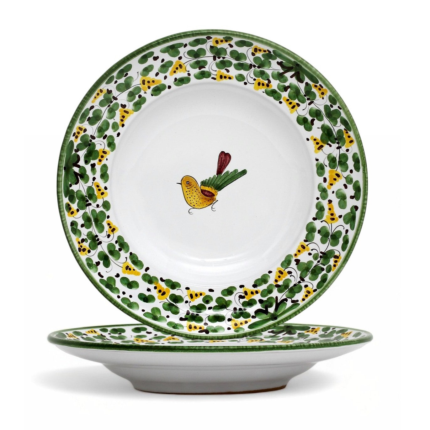 ARABESCO VERDE DERUTA: Pasta Soup Rimmed Plate