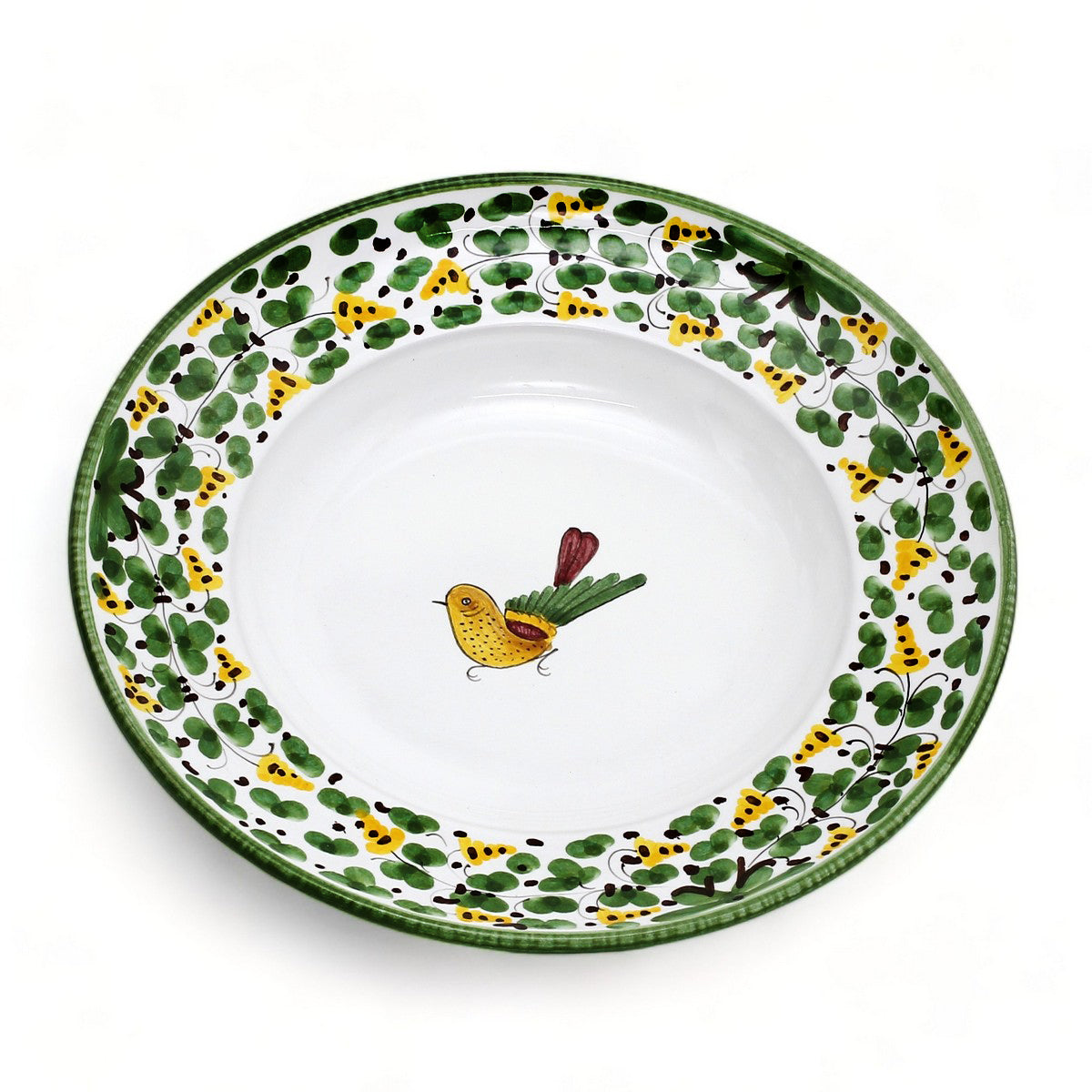 ARABESCO VERDE DERUTA: Pasta Soup Rimmed Plate