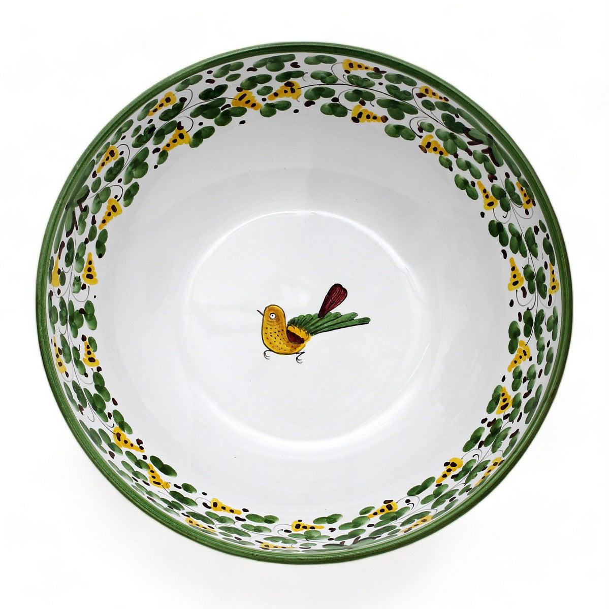 ARABESCO VERDE DERUTA: Serving Coupe Salad/Pasta Bowl