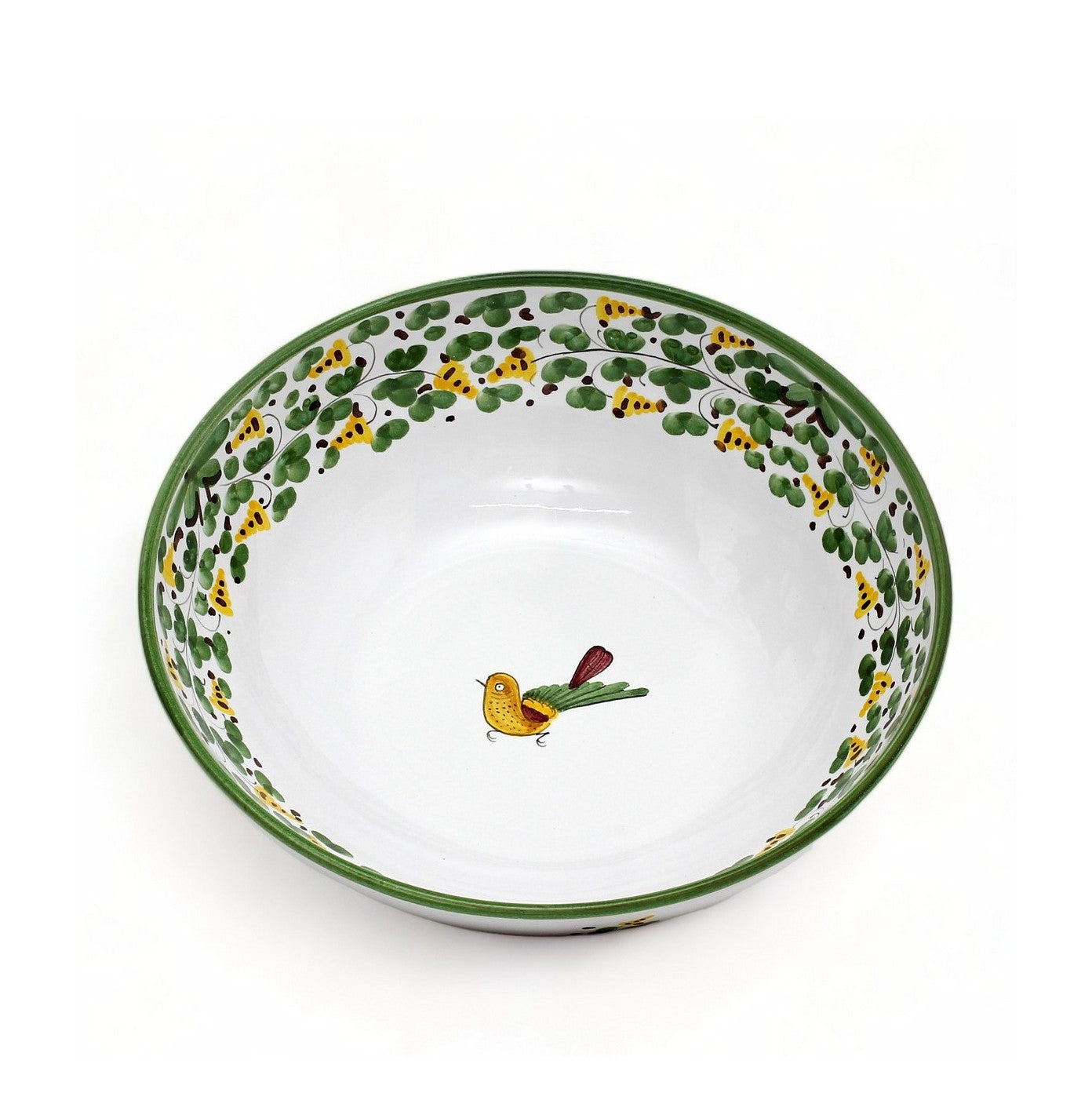 ARABESCO VERDE DERUTA: Coupe Salad/Pasta Bowl