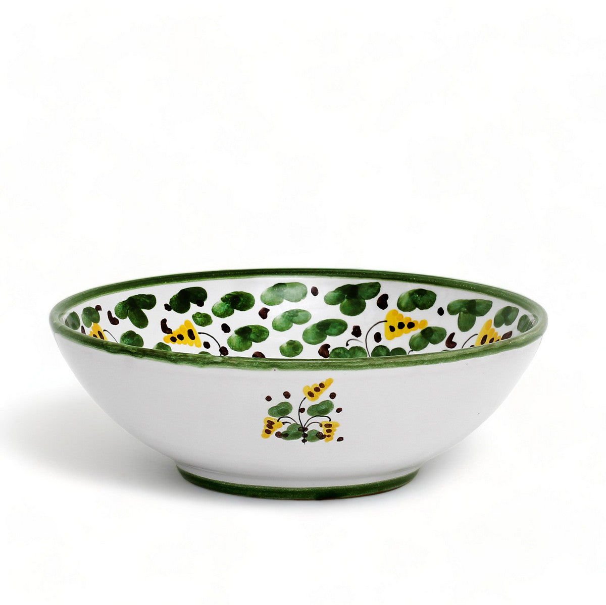 ARABESCO VERDE DERUTA: Coupe Salad/Pasta Bowl