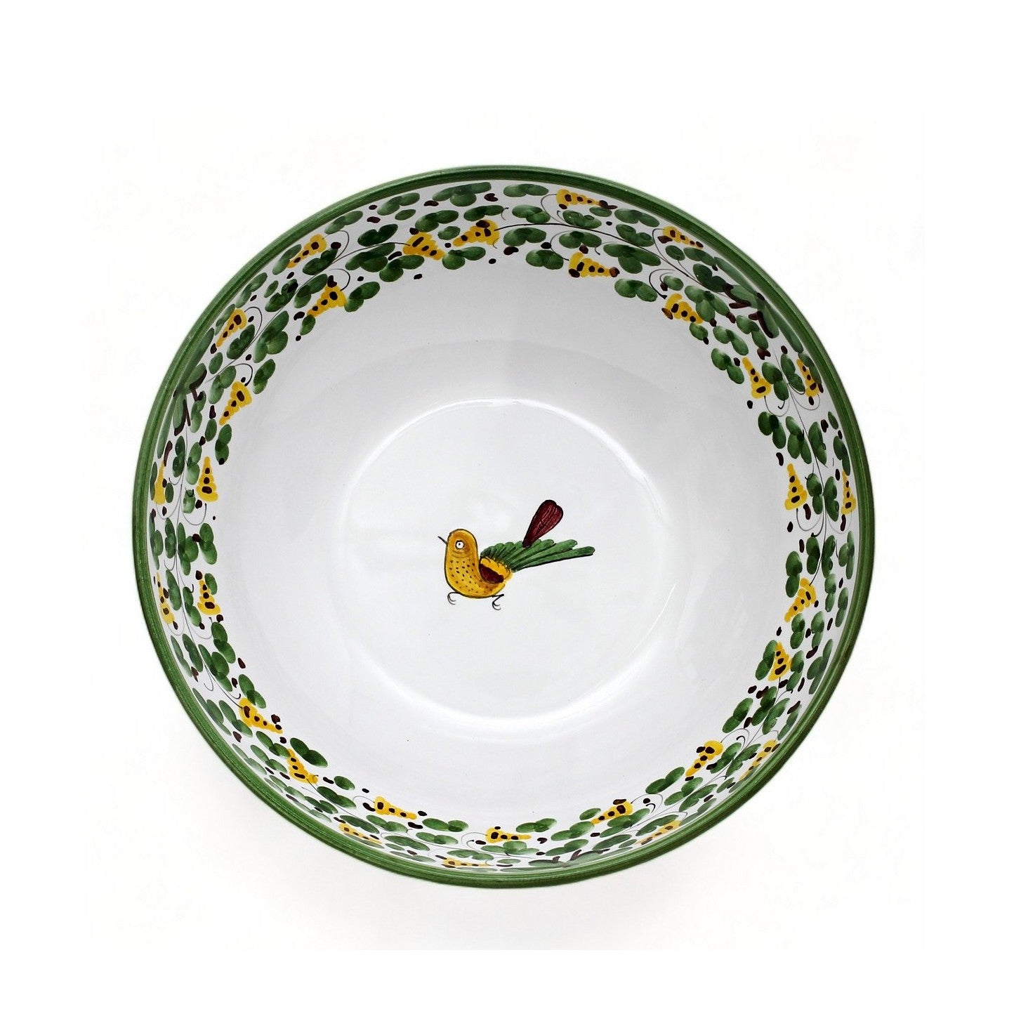 ARABESCO VERDE DERUTA: Coupe Salad/Pasta Bowl