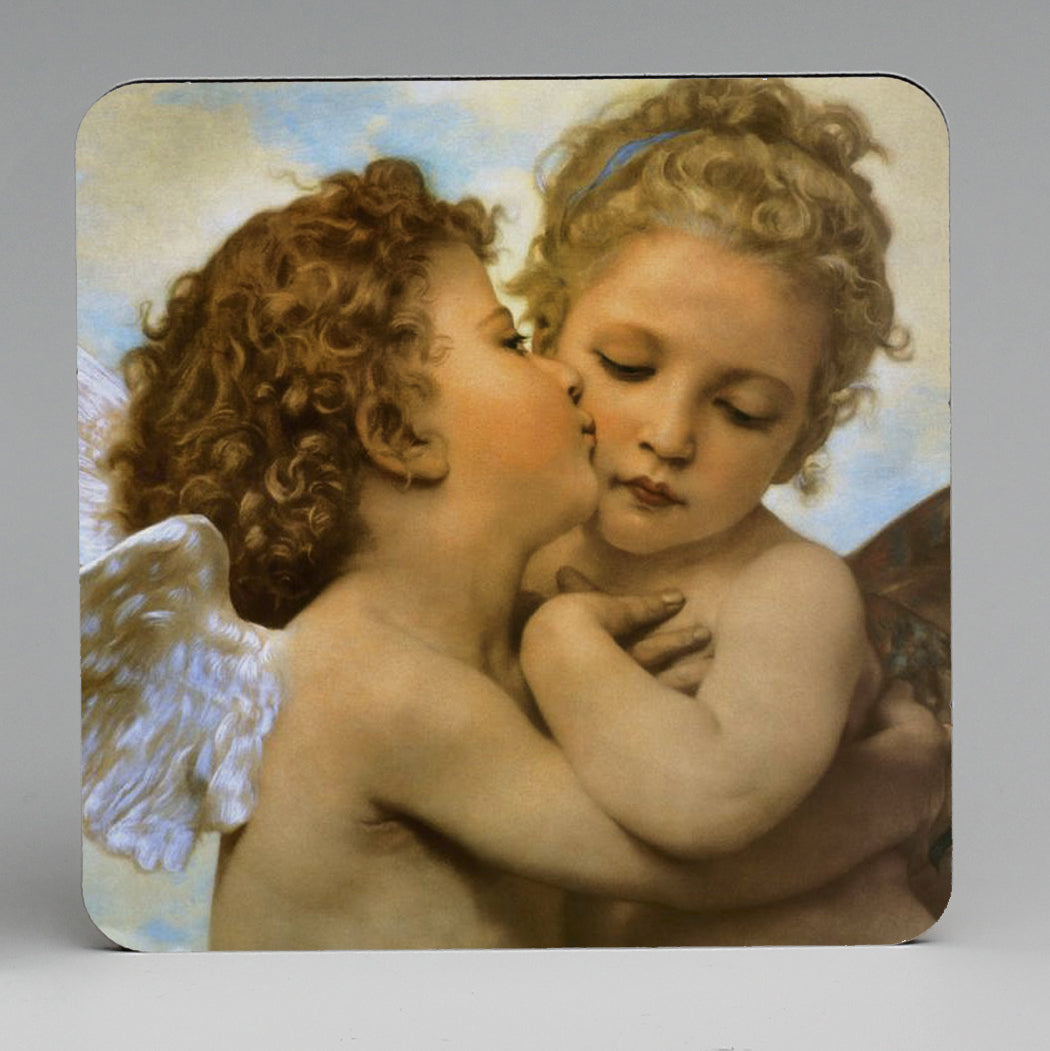 SUBLIMART: MDF Hardboard Set of 4 Coasters - Design: Affresco - L'Amour et Psyché