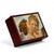 SUBLIMART: Wood Box  Lined large wood box with printed tile - Opera "The First Kiss" by William A. Bouguereau