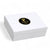 SUBLIMART: Wood Box  Lined large wood box with printed tile - Carara Black+Gold Marble