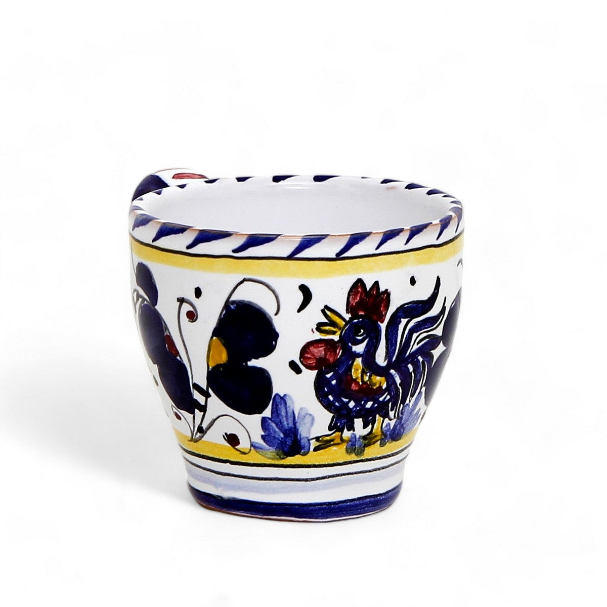 ORVIETO BLUE ROOSTER: Shaped Espresso Cup (3 Oz)