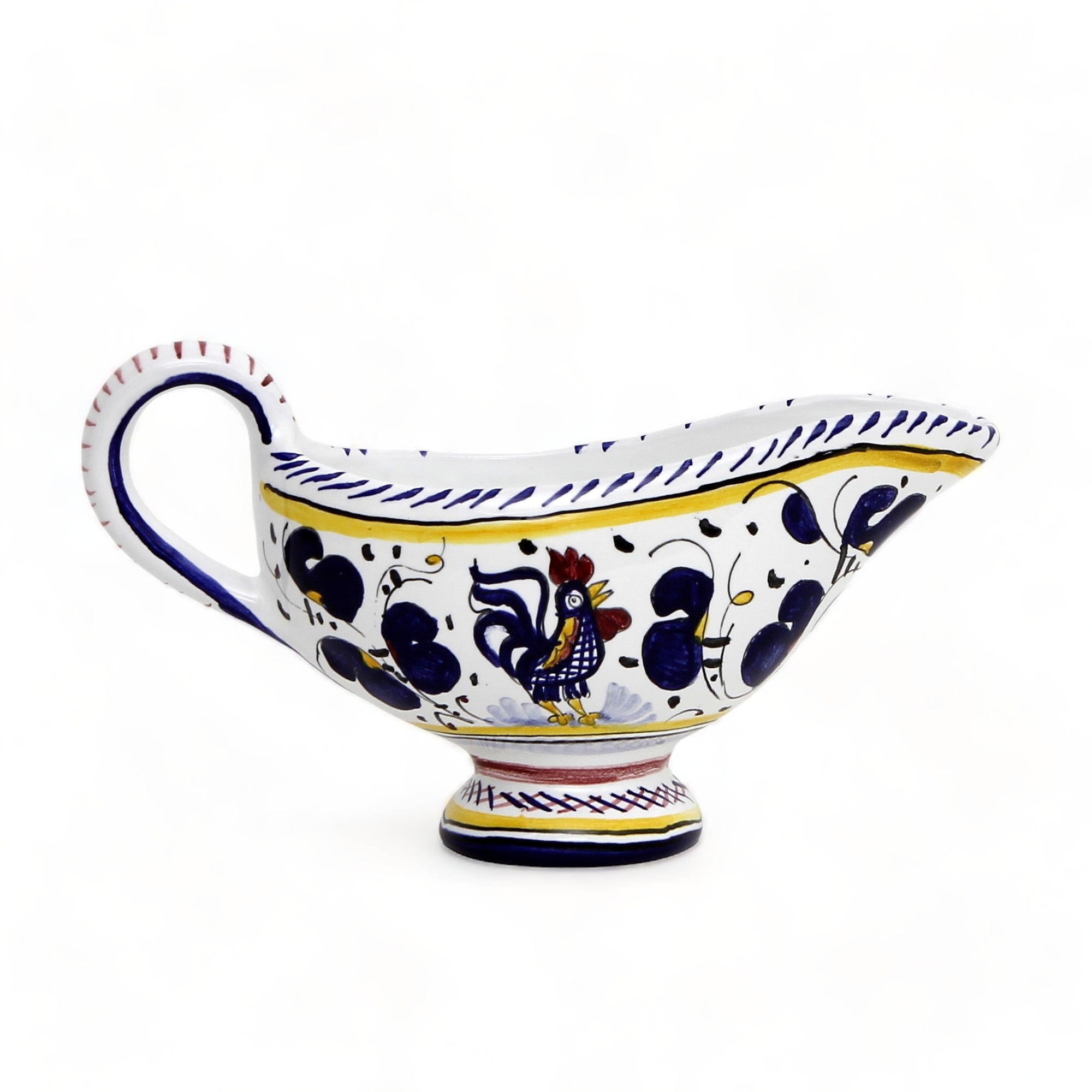 ORVIETO BLUE ROOSTER: Gravy Sauce Boat [R]