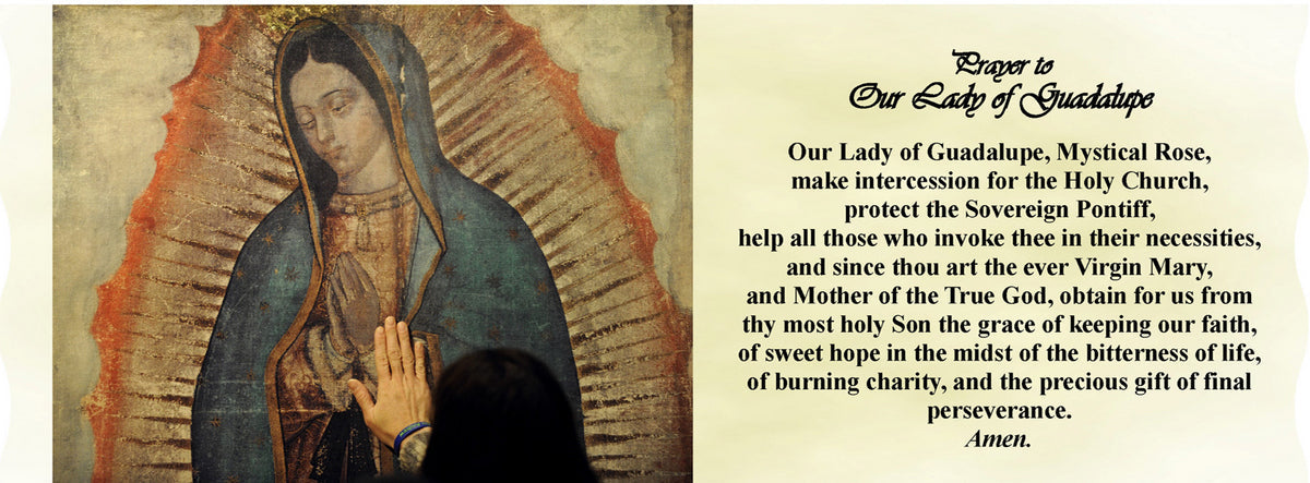 SUBLIMART: Prayer Candle - Porcelain Soy Wax Candle Our Lady of Guadalupe