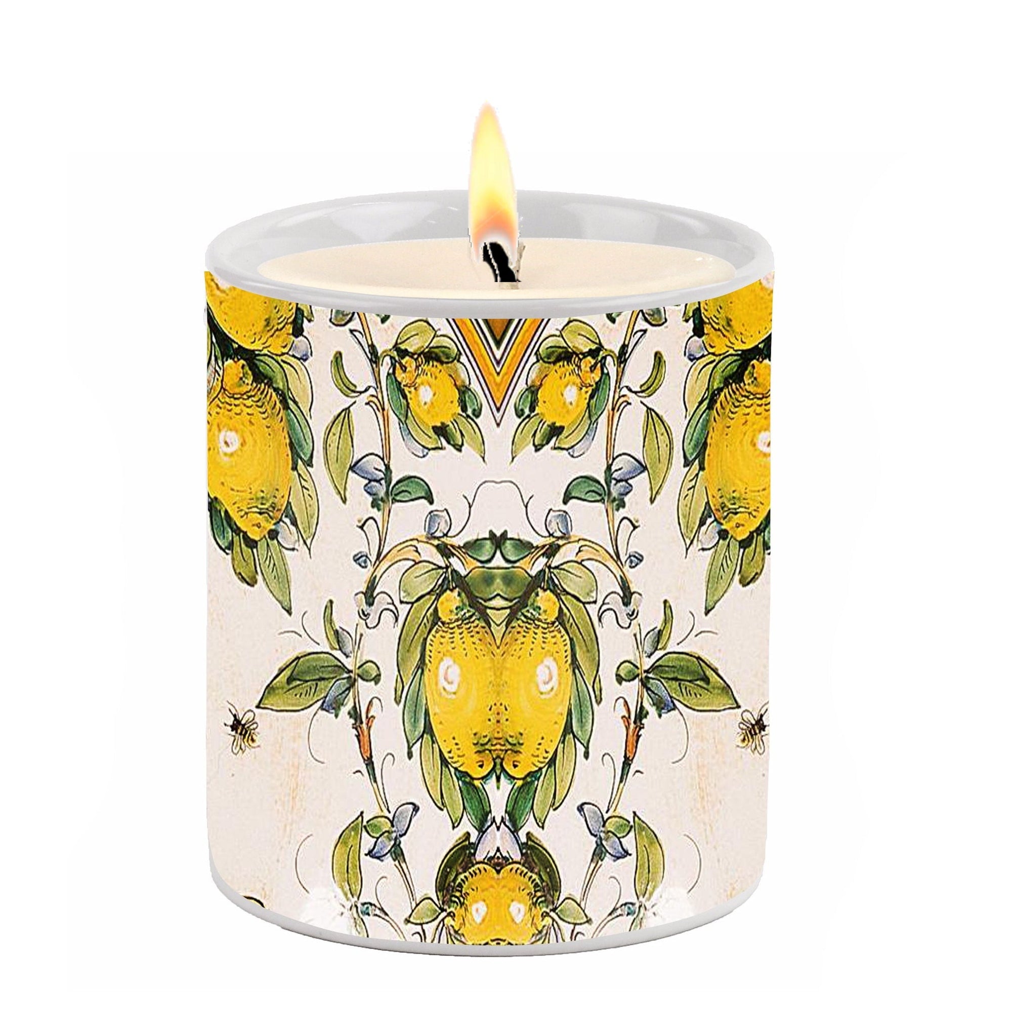 SUBLIMART: NEW! > Porcelain Soy Wax Candle 'LIMONCELLO CREAM SCENT'