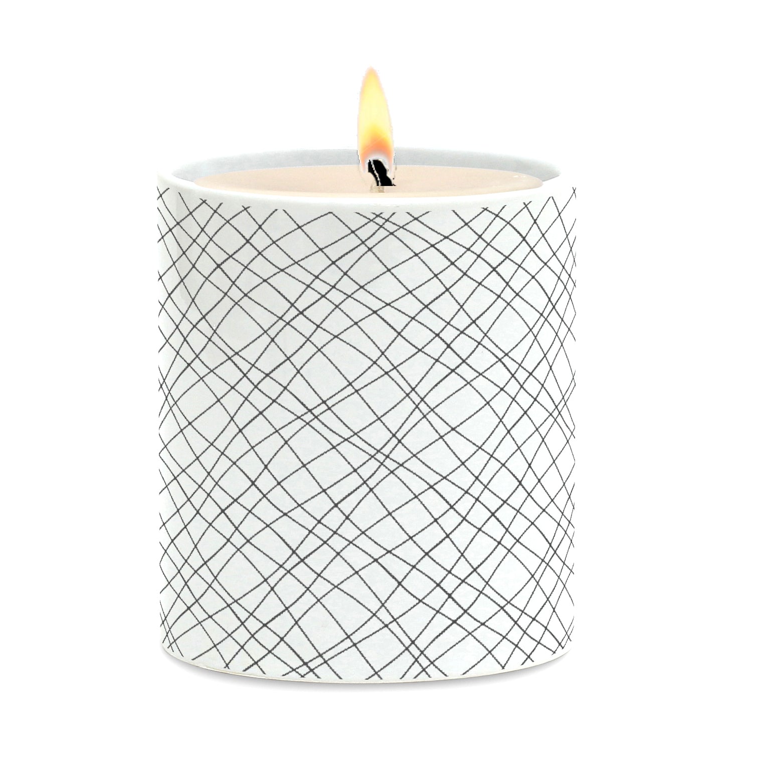 SUBLIMART: Line Art - Porcelain Soy Wax Candle (Design #LIN15)