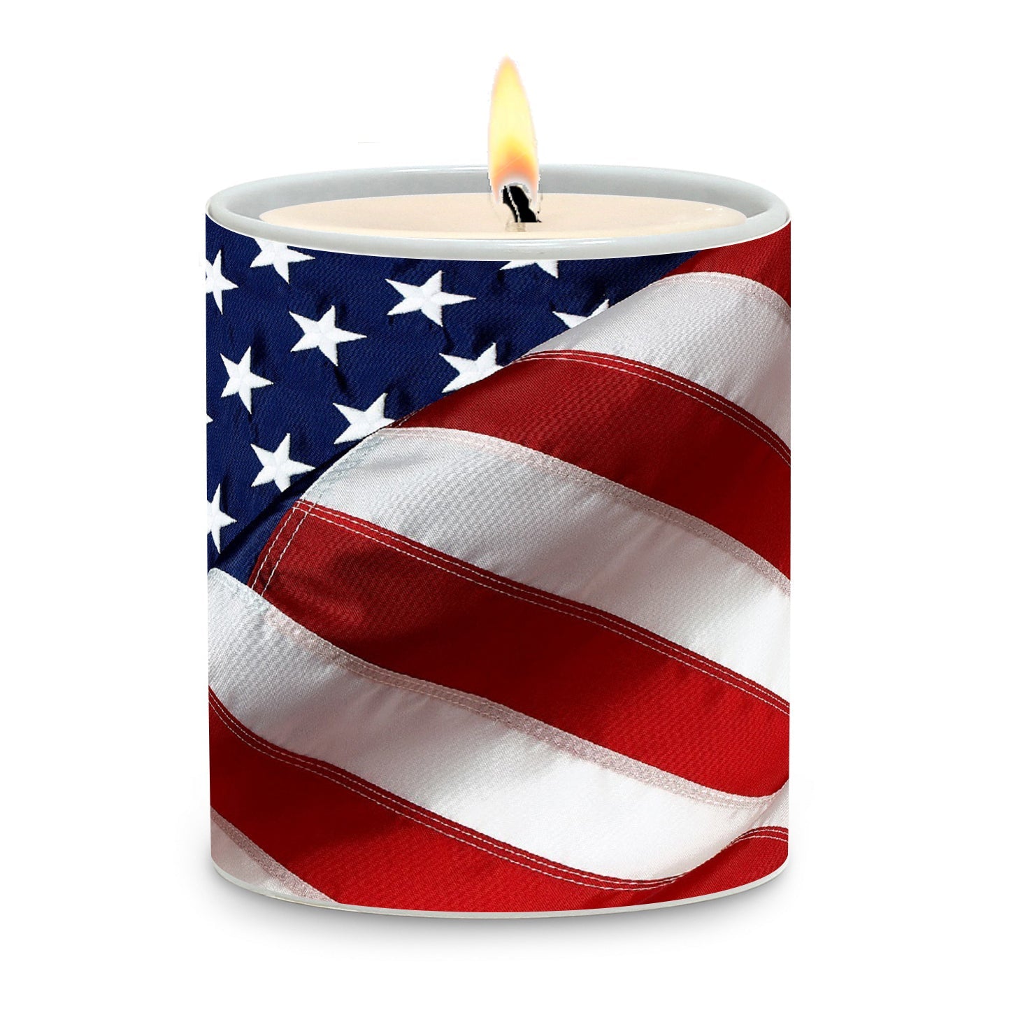 SUBLIMART: Patriotic - Porcelain Soy Wax Candle (Design #PAT08)