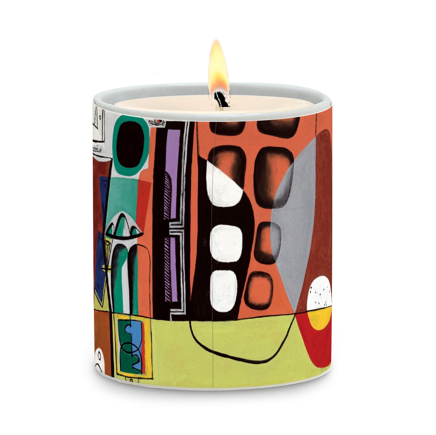 SUBLIMART: Modernism - Porcelain Soy Wax Candle (Design #PIC36)