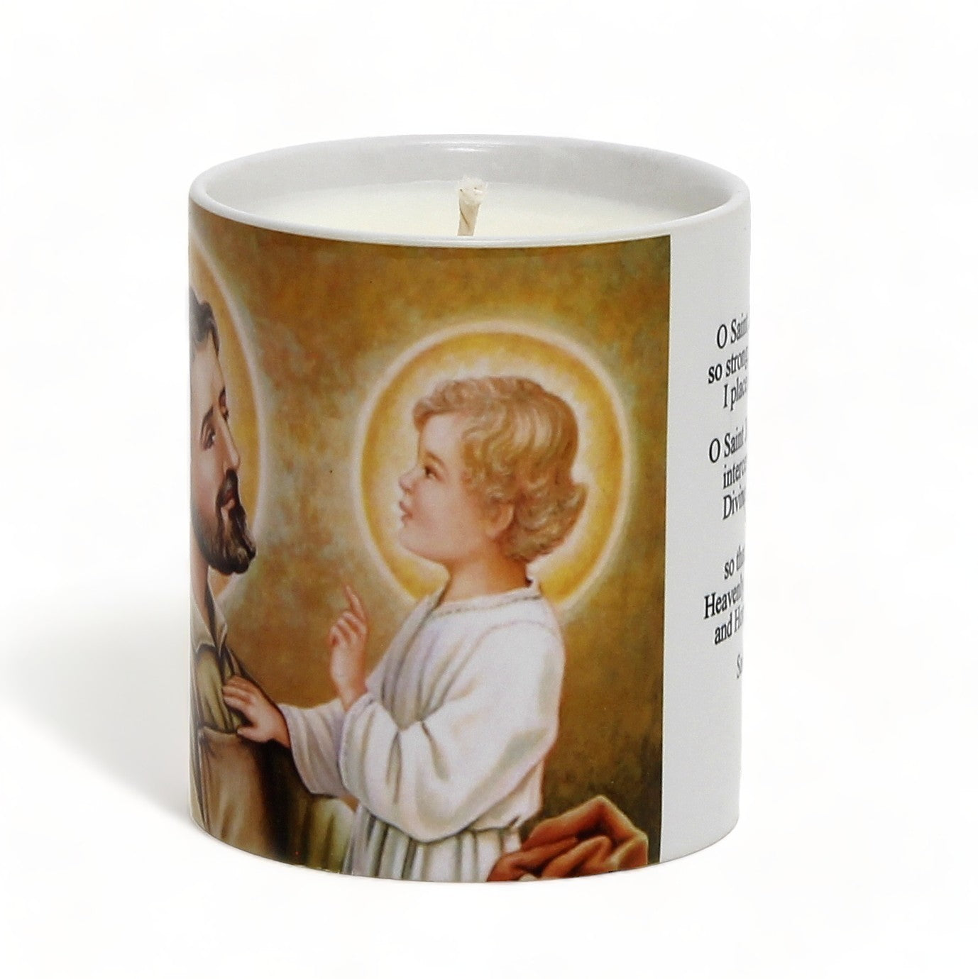 SUBLIMART: Prayer Candle - Porcelain Soy Wax Candle - The Ascension