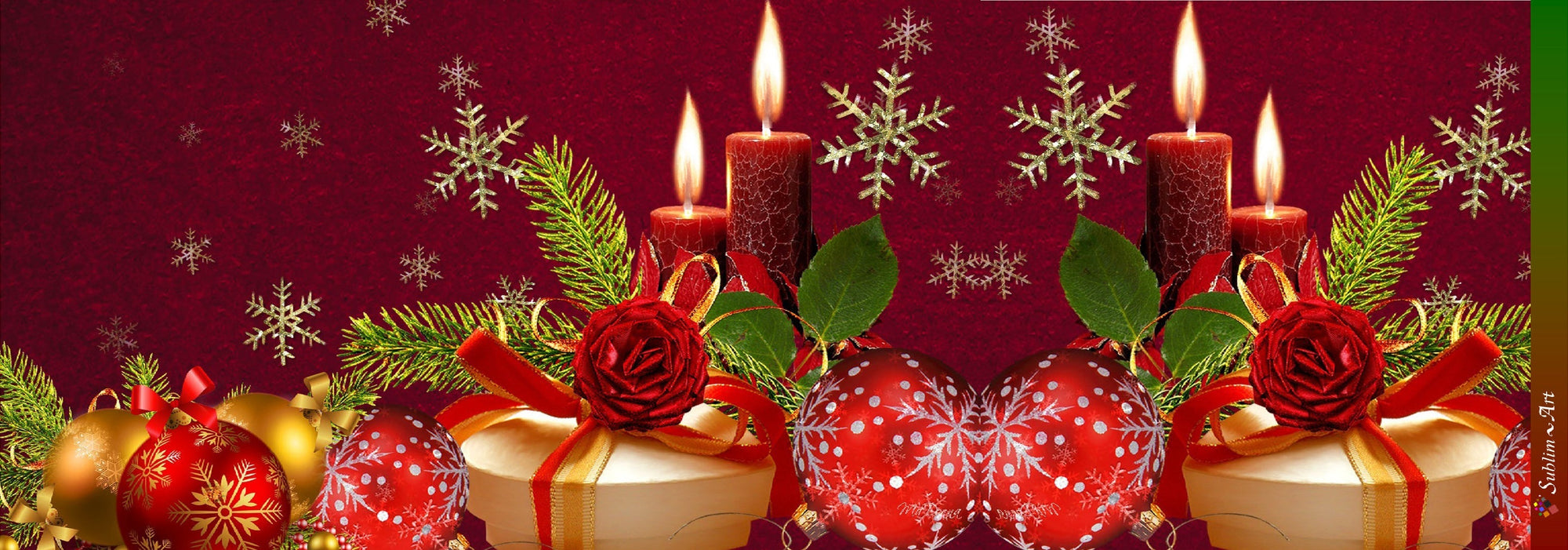 SUBLIMART: Christmas - Soy Wax Candle (Design #XMS15) - artisticaitalian.com