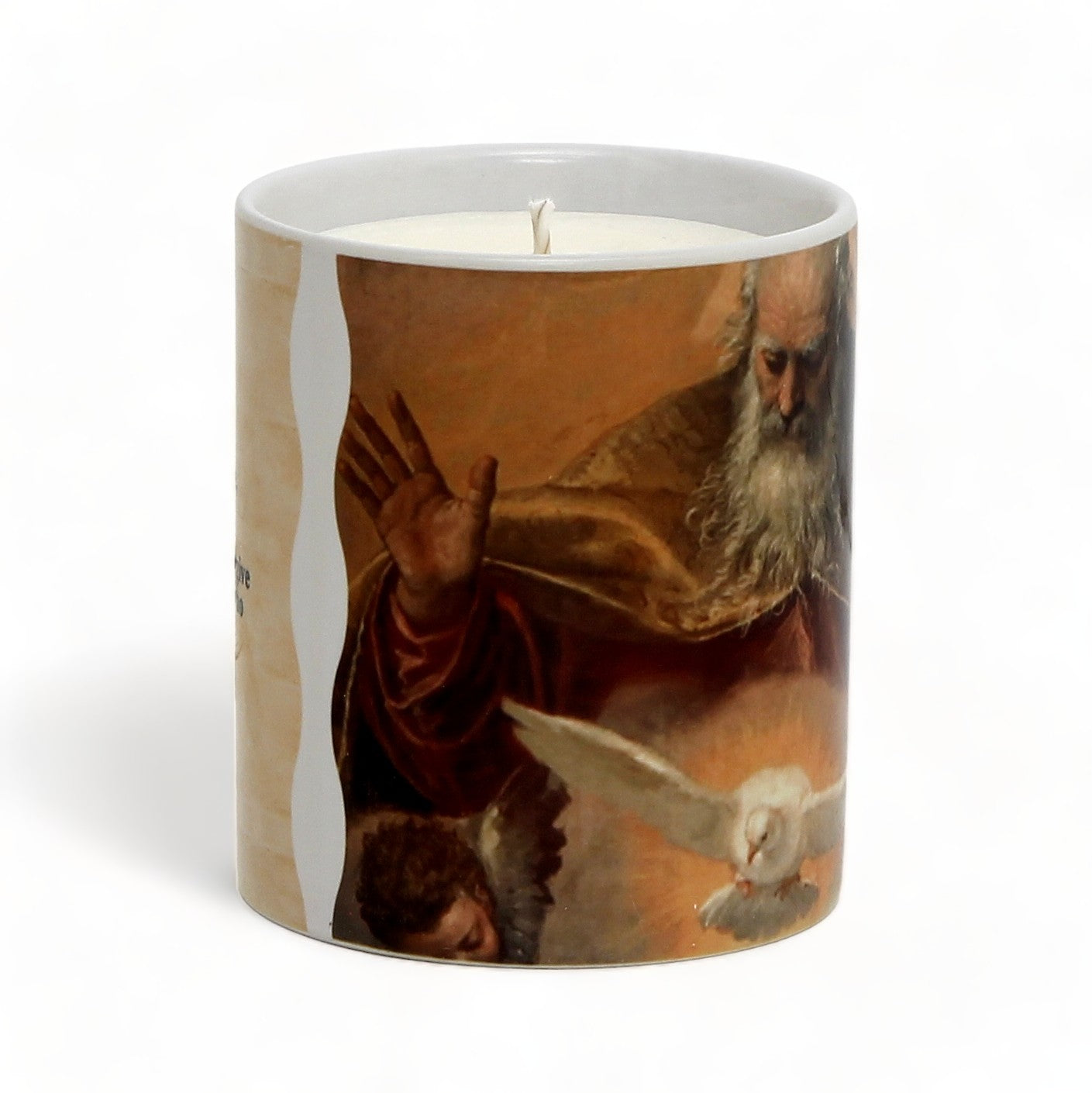 SUBLIMART: Prayer Candle - Porcelain Soy Wax Candle - Our Father Prayer