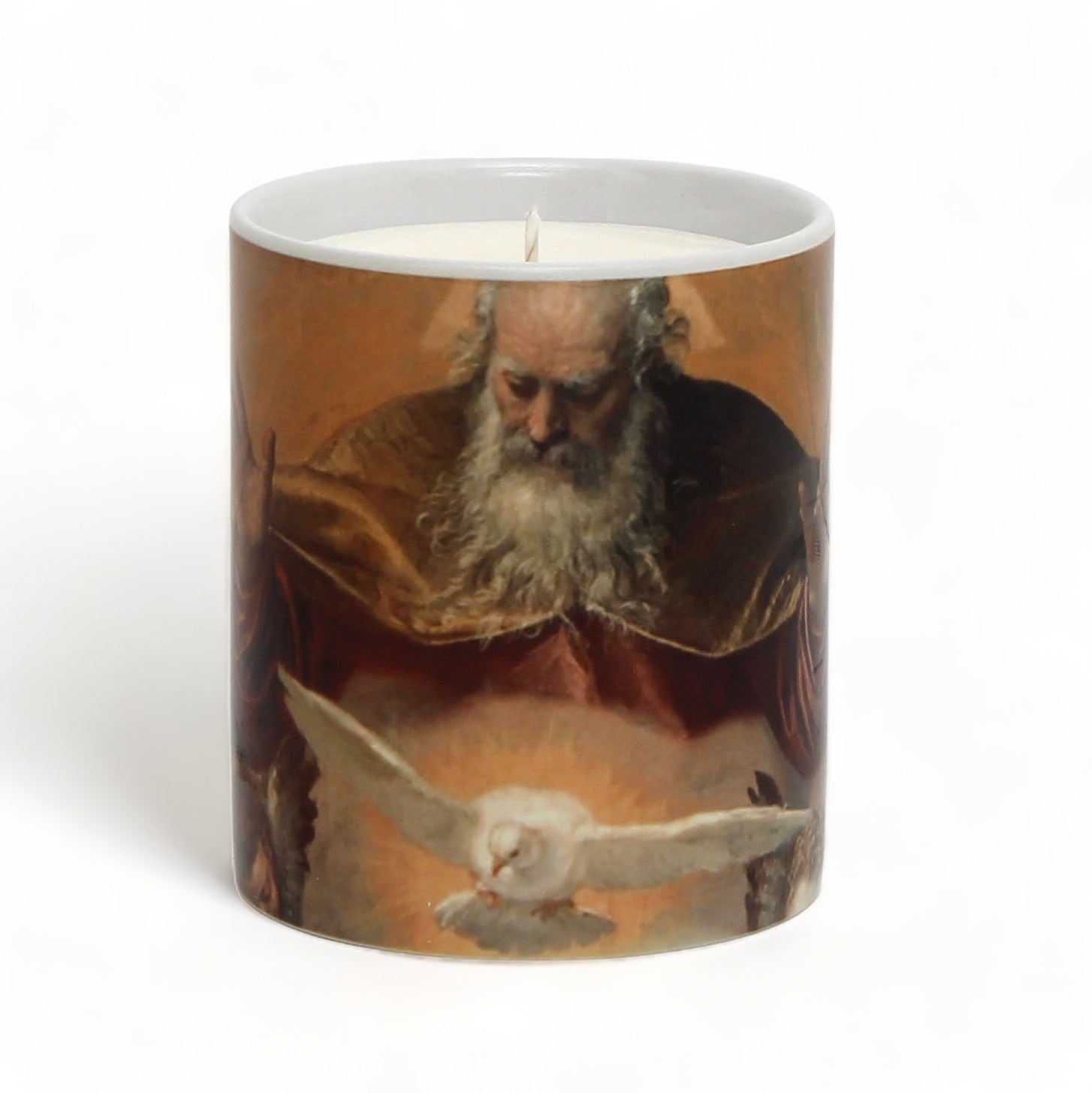 SUBLIMART: Prayer Candle - Porcelain Soy Wax Candle - Our Father Prayer