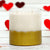 GILDED: Soy Wax Candle with hand painted gold accent. Large round thick glass container