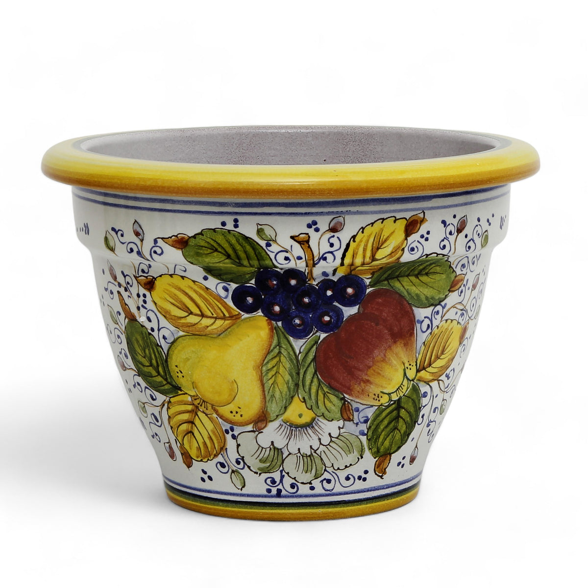 TOSCANA PLANTERS: Round Tuscan planter/vase &#39;Campana&#39; - Strong Terracotta indoor/outdoor freeze resistant - FRUTTA Design