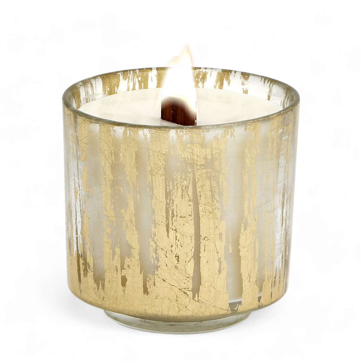 VIETRI: Rufolo Glass Gold Brushstroke Soy Wax Candle