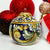 CHRISTMAS ORNAMENT: Caltagirone Round Ball (3.25" Ø) - BLUE