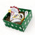 GIFT BOX CHRISTMAS: Green Gift Box with Deruta Raffaellesco Rooster of Fortune Pitcher