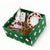 GIFT BOX CHRISTMAS: Green Gift Box with Olive Oil Dispenser Deruta Orvieto Red and Dipping Tray Set