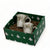 GIFT BOX CHRISTMAS: Green Gift Box with Arte Italica Medici Festivo Mug (14 Oz.) (Set of 2 pcs)