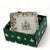 GIFT BOX CHRISTMAS: Green Gift Box with Arte Italica Natale Square Plates (Set of 4 pcs)