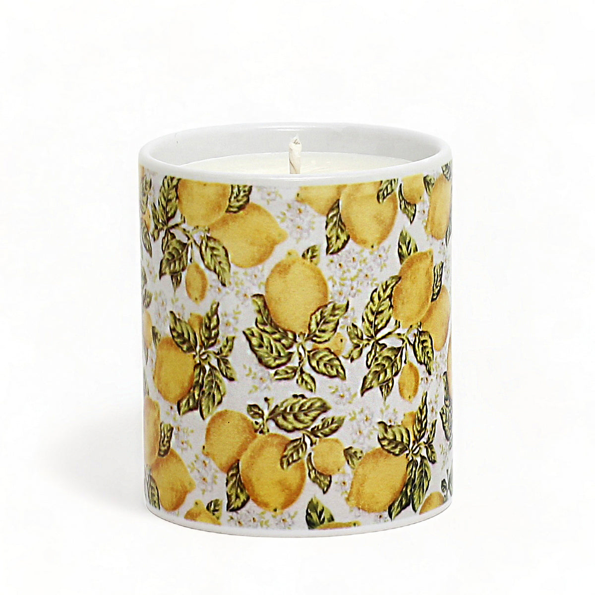 SUBLIMART: NEW! > Porcelain Soy Wax Candle 'POSITANO LEMON SCENT'